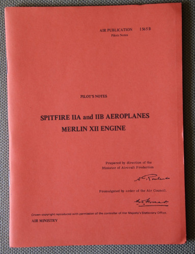 Pilots notes spitfire iia - -,