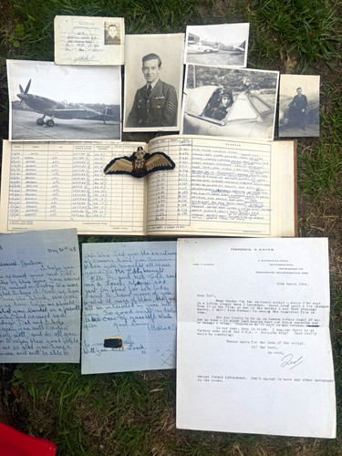 Ww2 raf pru spitfire pilot - raf, log